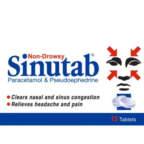 Sinutab Non-Drowsy Tablets (15)